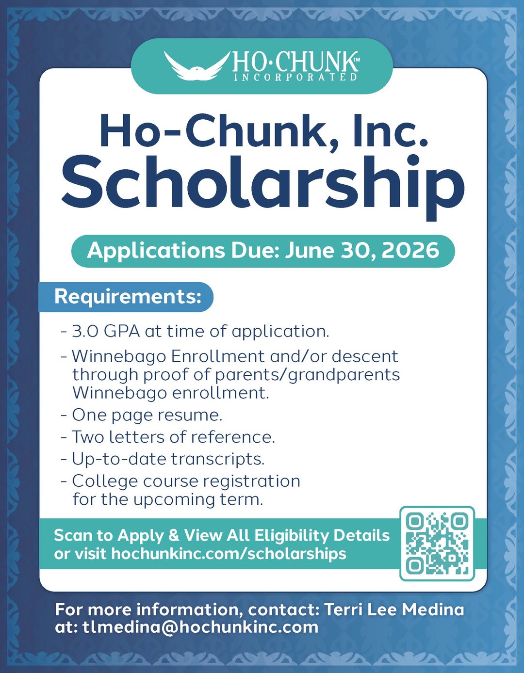 hochunkinc-scholarships info